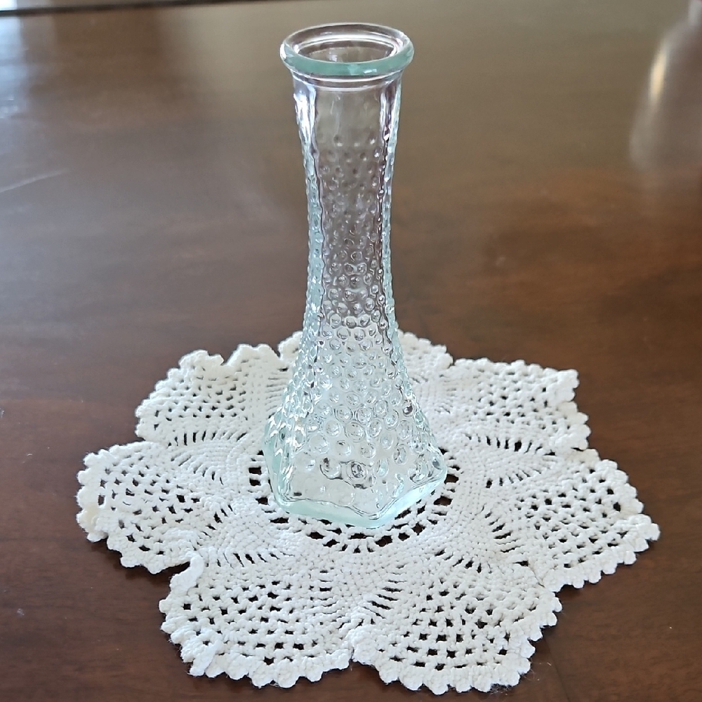 E. O. Brody Clear Hobnail Vase